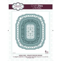 Punching and embossing template: decorative frame Oval