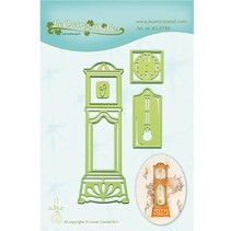 Punching and embossing template: Grandfather Clock