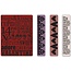embossing Präge Folder Embossing folders: Valentine Background & Borders Set
