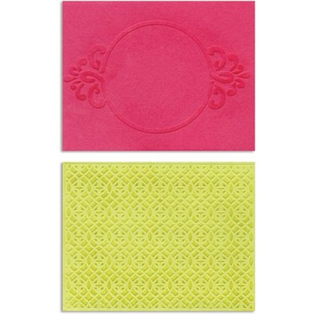 embossing Präge Folder Embossing folders: Circle Frame & Spark Lina Set