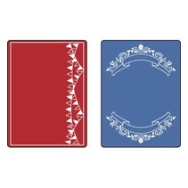 Embossing folders: Mini Banners Set