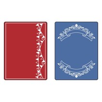 Embossing folders: Mini Banners Set