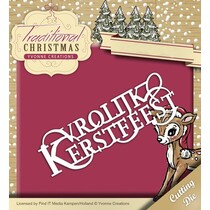 stempelen en embossing folder: Traditionele kerstmarkt Tekst NL: Vrolijk Kerstfeest