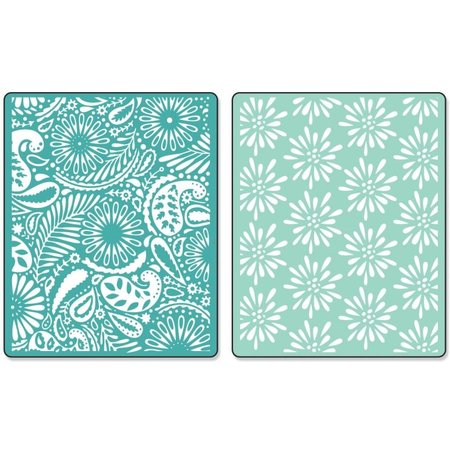 embossing Präge Folder Embossing folders: Daisy Blast & Paisley Palooza Set