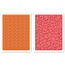 embossing Präge Folder Embossing mappen: Chevron & bloeit Set