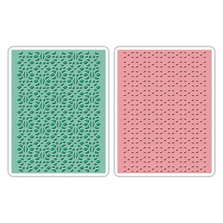 embossing Präge Folder Embossing mappen: Lace Set, Patterned / Gestikt