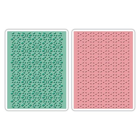 embossing Präge Folder Prägefolder: Lace Set, Patterned / Stitched