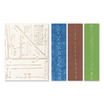 Embossing mappen: Patroon & Stitches Set