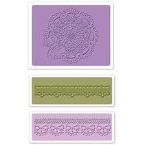 Embossing pastas: Vieira Círculo Doily Set