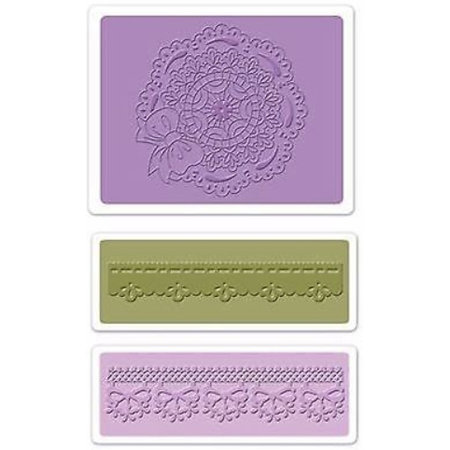 embossing Präge Folder Embossing folders: Scallop Circle Doily Set