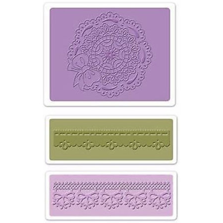 embossing Präge Folder Gofrado carpetas: la concha de peregrino del círculo tapete Conjunto