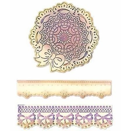 embossing Präge Folder Embossing folders: Scallop Circle Doily Set