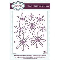 Stansing og preging sjablong, Delikat Daisies, blomster