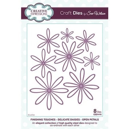 Creative Expressions Stamping and embossing stencil, Delicate Daisies Blossoms