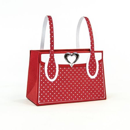 TONIC stamping and embossing folder: 3D handbag