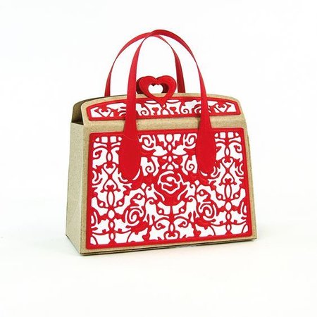 TONIC stamping and embossing folder: 3D handbag