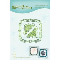 Punching and embossing template: 3 frame and 2 corner