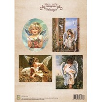 Bilderbogen, Kerstmis kleuren vintage Engelen