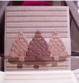 Joy!Crafts und JM Creation Stempling og preging sjablong, 3 juletrær