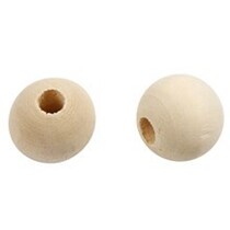 Perles en bois 25 pcs
