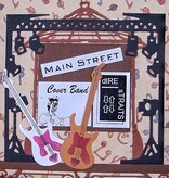 Yvonne Creations Stamping and embossing stencil, Guitar