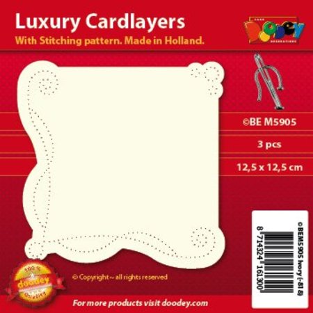 KARTEN und Zubehör / Cards Luxury kort layout: sett med 3