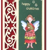 KARTEN und Zubehör / Cards 6 layouts de cartão de Luxo com desenhos de Natal