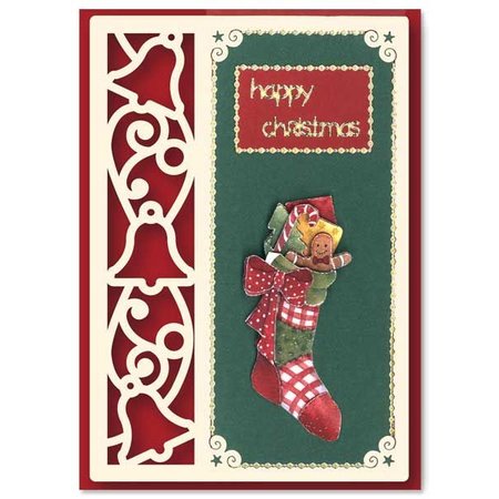 KARTEN und Zubehör / Cards 6 Luxus Kartenlayouts mit weihnachtlichen Designs