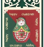 KARTEN und Zubehör / Cards 6 Luxus Kartenlayouts mit weihnachtlichen Designs