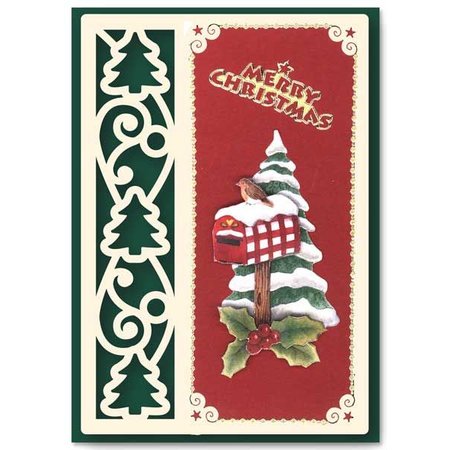 KARTEN und Zubehör / Cards 6 diseños de tarjeta de lujo con diseños de Navidad