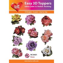 10 jolis motifs 3D Chipboard! Individuellement emballé dans un petit sac