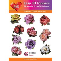 10 belos motivos 3D Aglomerado! Embalado individualmente em um saco pequeno