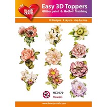 10 smukke 3D Chipboard motiver! Individuelt pakket i en lille pose