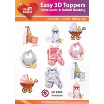 10 bonitos motivos 3D aglomerado! Individualmente empacado en una bolsa pequeña