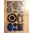 Embellishments / Verzierungen Metallic embossed Cardboard