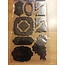 Embellishments / Verzierungen Metallizzato goffrato Cartone