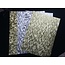 DESIGNER BLÖCKE  / DESIGNER PAPER A4 vel gelamineerd karton plaat in metaal graveren, 4 vellen, goud en zilver