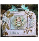 STEMPEL / STAMP: GUMMI / RUBBER Rubber stamp: Scène de Noël