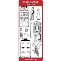 Ziersticker met victorianische motieven