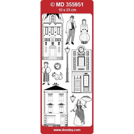 Sticker Ziersticker met victorianische motieven