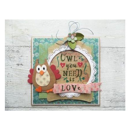 Marianne Design Ponsen en embossing sjabloon: XL Banners