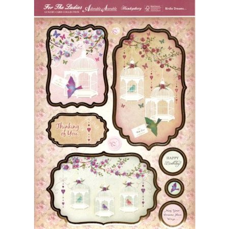 Exlusiv Luxury Craft Kit kort design "Birdie Dreams" (begrenset)