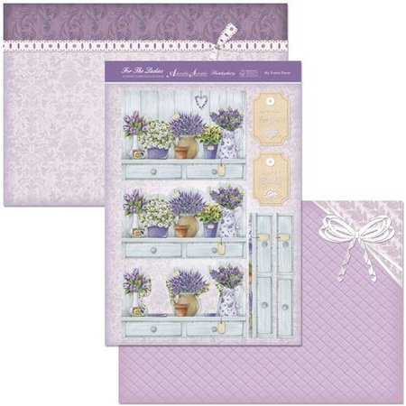 Exlusiv Artisanat de luxe de conception de carte de Kit "Mes plantes en pot", (limitées)