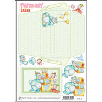 Marij Rahder twin set cards 01 baby