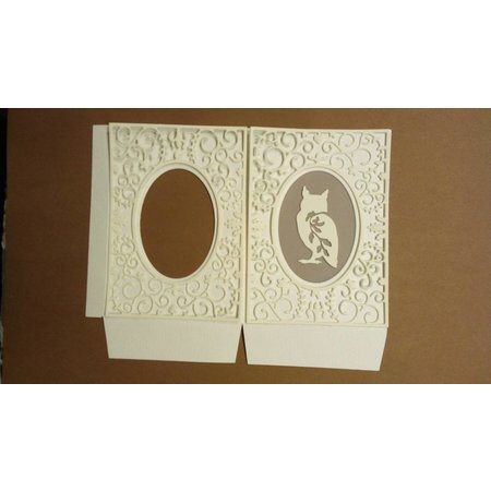 Nellie snellen Punching and embossing template Vintasia with owl