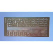 Combinés autocollants, bords, coins, Paroles Allemand / Félicitations