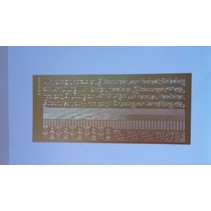 Kombinert klistremerke, kanter, hjørner, tyske tekster / bryllup