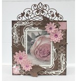 Joy!Crafts und JM Creation Punching and embossing templates: decorative frame with Rounded ends corner
