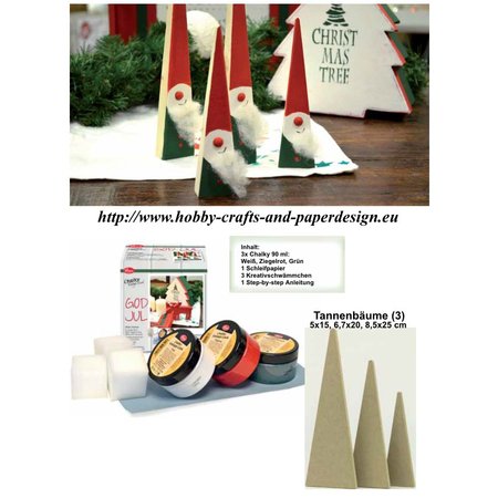 BASTELSETS / CRAFT KITS: Komplettes Bastelset für Weihnachtsdekoration