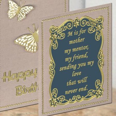 Sticker Decorative frame with text in English